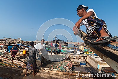 Fish market in Yemen Editorial Stock Photo