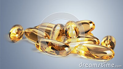 Fish oil Stock Photo