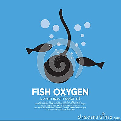 Fish Oxygen Vector Illustration