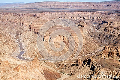 Fish River Canyon in Namibia Stock Photo