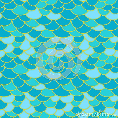 Fish scale background Vector Illustration