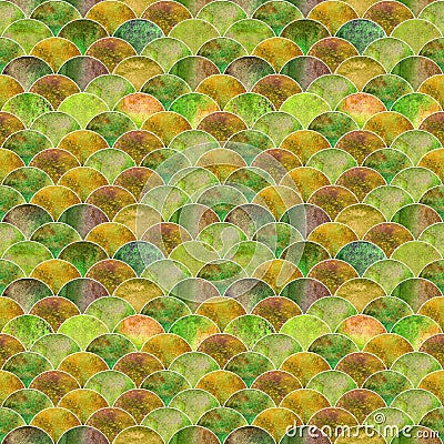 Fish scale wave japanese seamless pattern Stock Photo