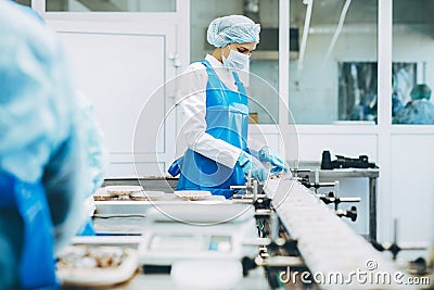 Fish seafood factory Stock Photo