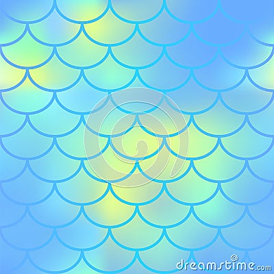 Fish skin seamless pattern. Fishscale close view. Vector texture of fish scale. Stock Photo
