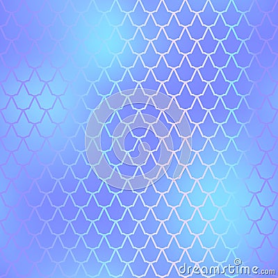 Fish skin seamless pattern. Mermaid scale background. Blue fishscale Stock Photo