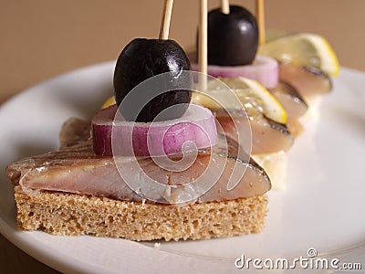 Fish snack. Stock Photo