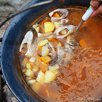 Fish soup Stock Photo