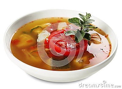 Fish soup Stock Photo