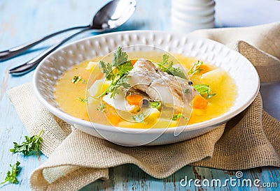 Fish soup Stock Photo