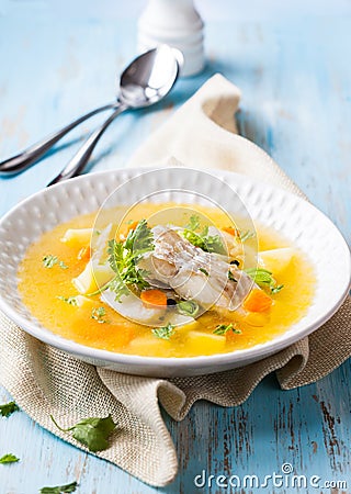 Fish soup Stock Photo