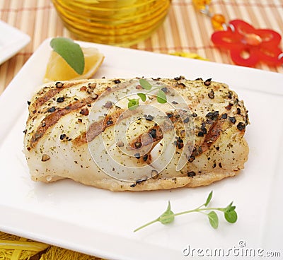 Fish with spices Stock Photo