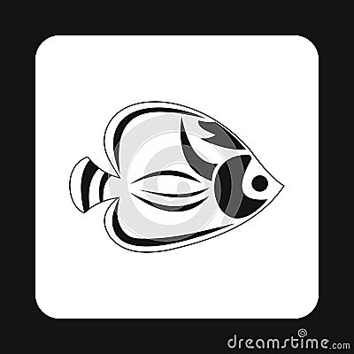 Fish tang icon, simple style Vector Illustration