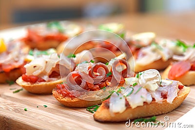 Fish tapas Stock Photo