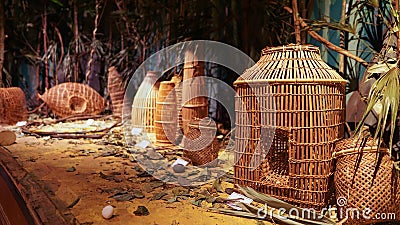 Fish trap or bubu Editorial Stock Photo