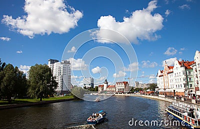 Fish village in the Kaliningrad, Russia. Editorial Stock Photo