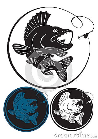 Fish walleye Vector Illustration