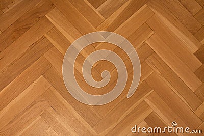 Fishbone parquet , wooden parquet floor Stock Photo