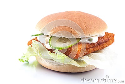 Fishburger Stock Photo