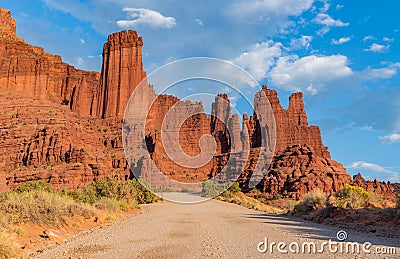 Moab, Utah USA 09/06/2019 Autumn in the Fisher Towers Editorial Stock Photo