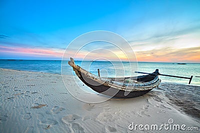 Fisherman boat Stock Photo