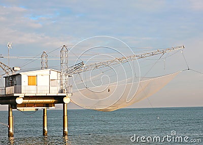 Fisherman house in Italy Stock Photo