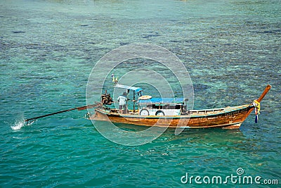 Fisherman in krabi town 2 Editorial Stock Photo