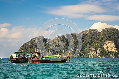 Fisherman in krabi town 3 Editorial Stock Photo