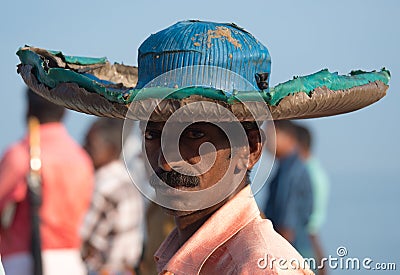 Fisherman at Mararikulam Kerala Editorial Stock Photo