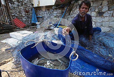 Fisherman Editorial Stock Photo