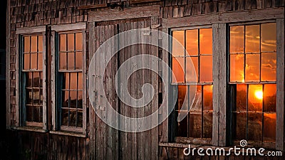 Fisherman`s Shack, Menemsha Martha`s Vineyard. Stock Photo