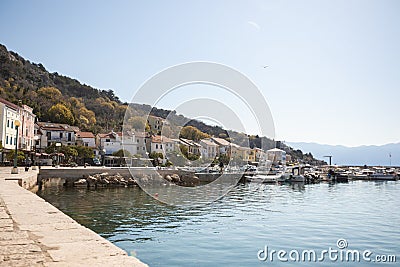 Fisherman's town by the sea in Europe Stock Photo