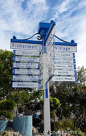 Fisherman`s Village Marina del Rey California Editorial Stock Photo