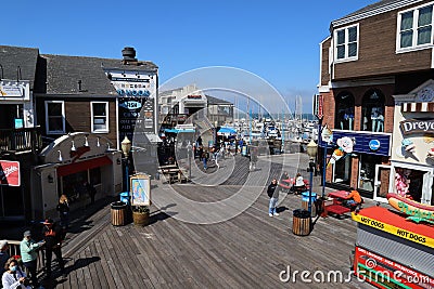 Fisherman`s Wharf - San Francisco Editorial Stock Photo
