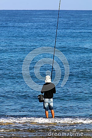 Fishermen on the beach Editorial Stock Photo