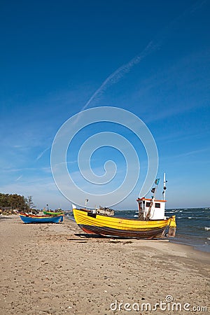 Fishermen boat Stock Photo