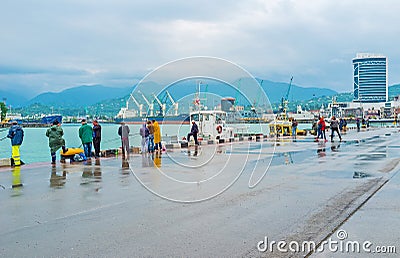 The fishermen' place Editorial Stock Photo
