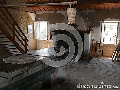 Comacchio Lagoons fishermen`s house Serilla Stock Photo