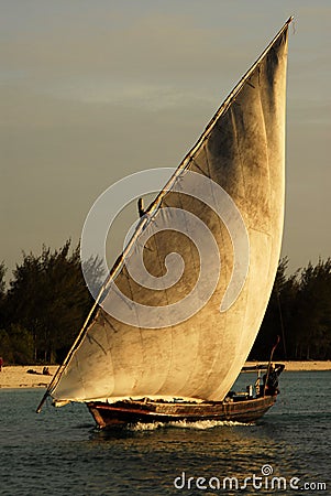 Fishermen on Zanzibar Island Stock Photo