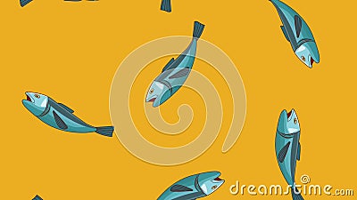 Fishes Falling Background HD Animation Stock Video - Video of aliment,  product: 121986677