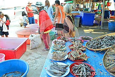 Fishes market Editorial Stock Photo