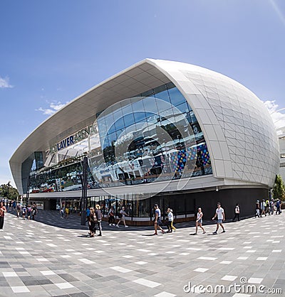 Rod Laver Arena Melbourne - fisheye view Editorial Stock Photo