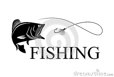 Fishing bass Vector Illustration