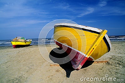 Fishing boat, Egypt Stock Photo