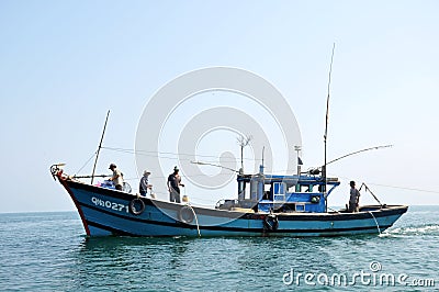 Fishing boat in Vietnam Editorial Stock Photo