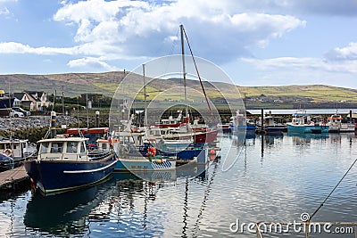 Fishing boats in the harbour.Dingle. Ireland Editorial Stock Photo