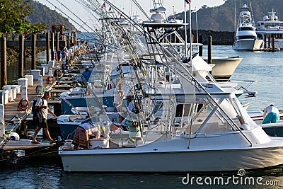 Fishing Boats in the Marina Editorial Stock Photo
