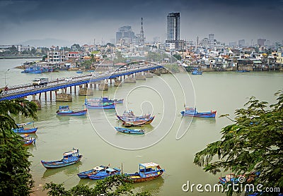 Fishing Boats, Nha Trang, Vietnam Editorial Stock Photo