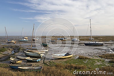 Fishing boats at Old Leigh, Essex, England Editorial Stock Photo