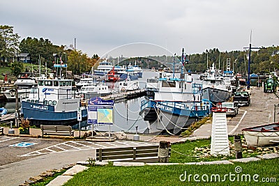 Little Tub Harbor In Tobermory, Ontario On The Bruce Peninsula Editorial Stock Photo