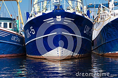 Fishing boats Editorial Stock Photo